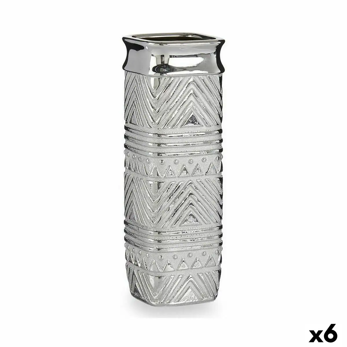 Vase rectangulaire argente ceramique 10 x 30 x 10 cm 6 unites _9108. Découvrez DIAYTAR SENEGAL - Là où Votre Shopping Prend Vie. Plongez dans notre vaste sélection et trouvez des produits qui ajoutent une touche spéciale à votre quotidien.