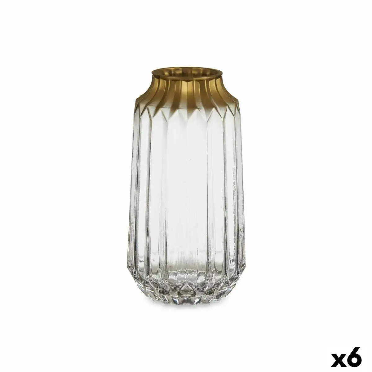 Vase transparent verre 13 x 23 5 x 13 cm 6 unites _4231. DIAYTAR SENEGAL - Où la Tradition s'Harmonise avec le Moderne. Parcourez notre gamme diversifiée et choisissez des produits qui révèlent l'âme du Sénégal.