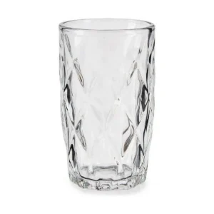 Verre diamant transparent verre 340 ml_8222. DIAYTAR SENEGAL - Où l'Élégance Rencontre l'Authenticité. Naviguez à travers notre boutique en ligne et choisissez des produits qui incarnent le style et la tradition du Sénégal.