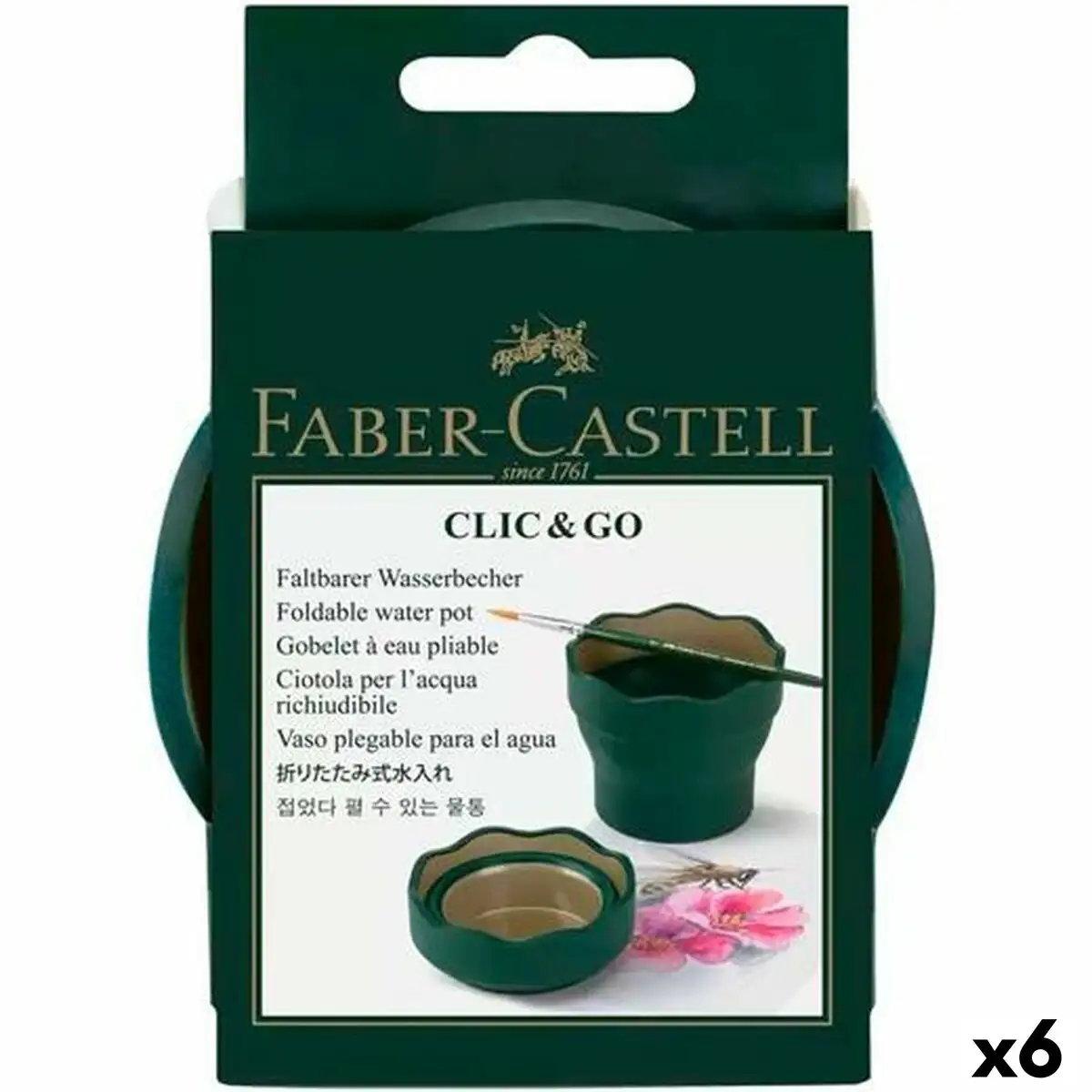 Verre faber castell clic go pliable vert fonce 6 unites _2068. DIAYTAR SENEGAL - Là où Chaque Clic Compte. Parcourez notre boutique en ligne et laissez-vous guider vers des trouvailles uniques qui enrichiront votre quotidien.