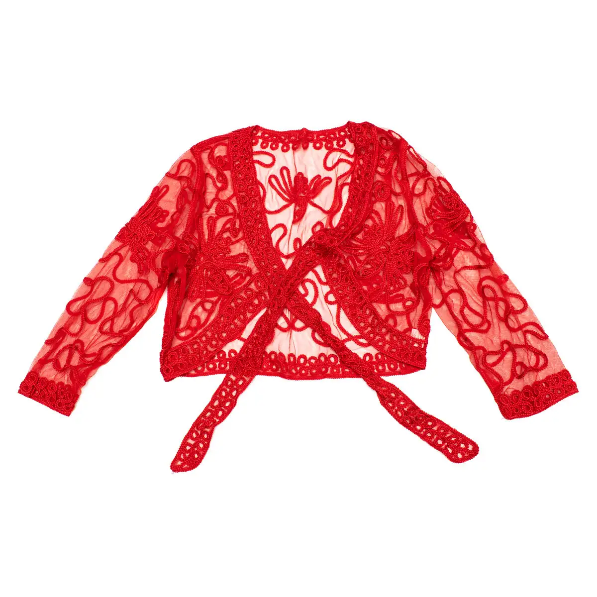 Veste ch08r flamenco et sevillanes rouge m_9754. DIAYTAR SENEGAL - Où la Tradition Renouvelée Rencontre l'Innovation. Explorez notre gamme de produits qui fusionnent l'héritage culturel avec les besoins contemporains.