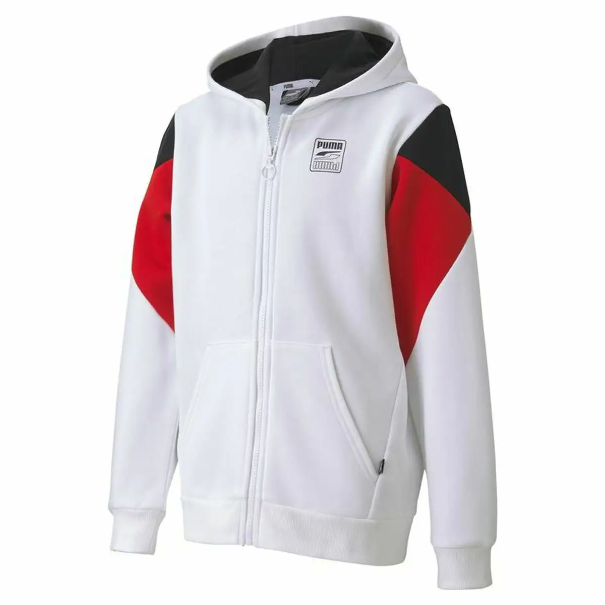 Veste de sport pour enfants rebel puma block full zip hoodie blanc_8968. DIAYTAR SENEGAL - Votre Destination pour un Shopping Unique. Parcourez notre catalogue et trouvez des articles qui vous inspirent et vous édifient.