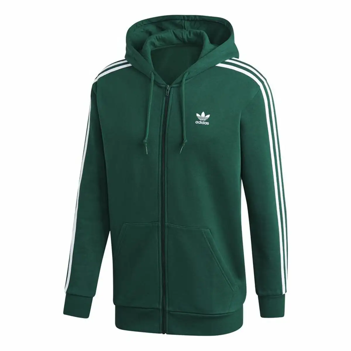 Veste de sport pour homme adidas 3 stripes vert fonce_3518. Entrez dans l'Univers de DIAYTAR SENEGAL - Où Choisir est un Voyage. Explorez notre gamme diversifiée et trouvez des articles qui répondent à tous vos besoins et envies.