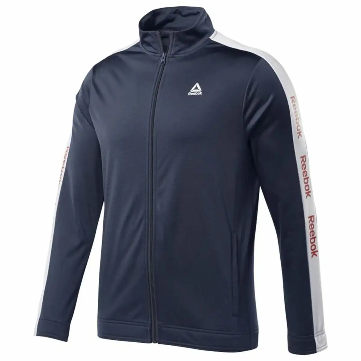 Veste de sport pour homme reebok essentials linear logo bleu fonce_7214. DIAYTAR SENEGAL - Votre Portail Vers l'Exclusivité. Explorez notre boutique en ligne pour trouver des produits uniques et exclusifs, conçus pour les amateurs de qualité.