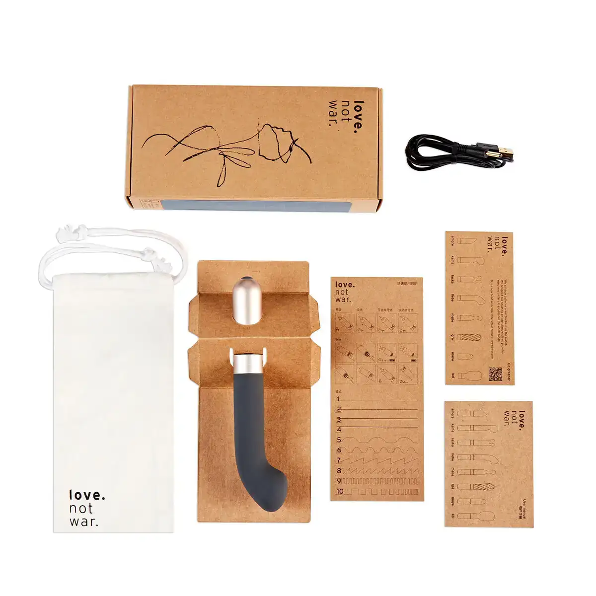 Vibromasseur love not war liebe grey_3808. DIAYTAR SENEGAL - Votre Destination pour un Shopping Unique. Parcourez notre catalogue et trouvez des articles qui expriment votre singularité et votre style.