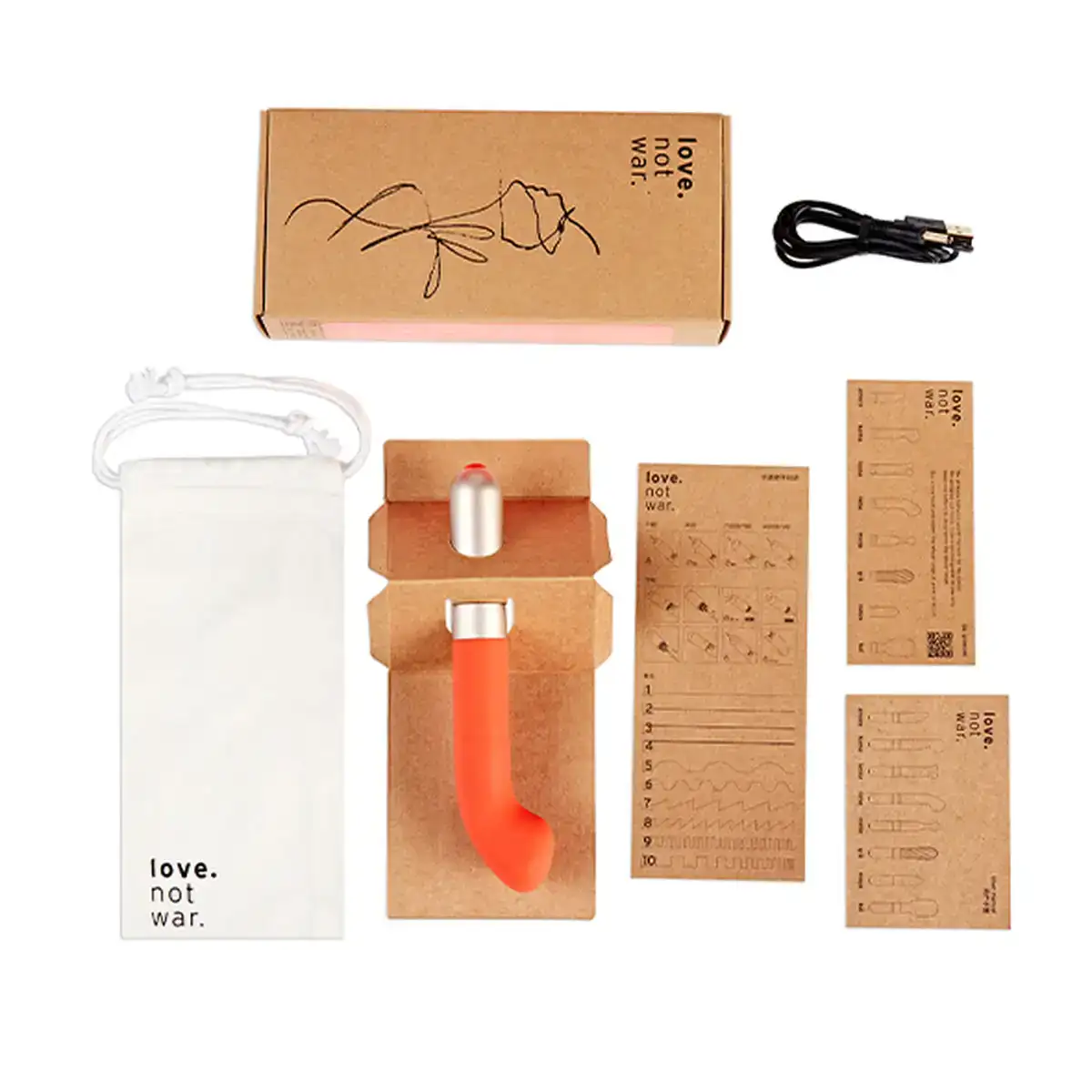 Vibromasseur love not war liebe orange_9174. DIAYTAR SENEGAL - Où Choisir est une Célébration de l'Artisanat. Explorez notre boutique en ligne et choisissez des articles qui incarnent l'art et le savoir-faire du Sénégal.