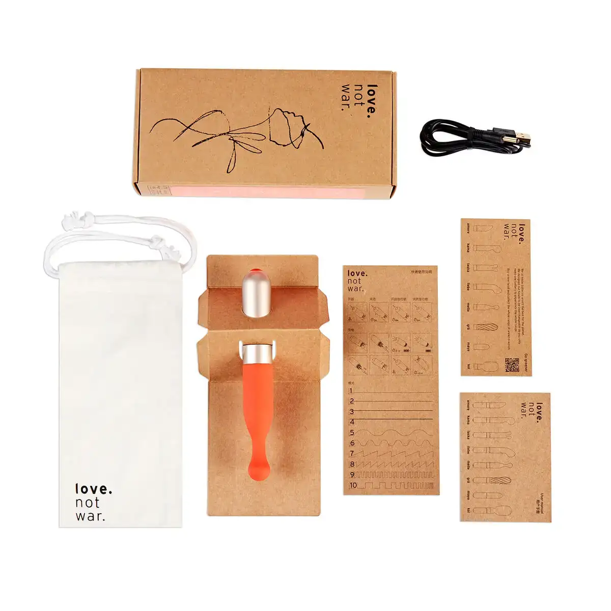 Vibromasseur love not war meile orange_3325. Votre Destination de Choix: DIAYTAR SENEGAL - Où l'Authenticité Rencontre la Commodité. Faites l'expérience de magasiner en ligne pour des articles qui incarnent la richesse culturelle et la modernité du Sénégal.