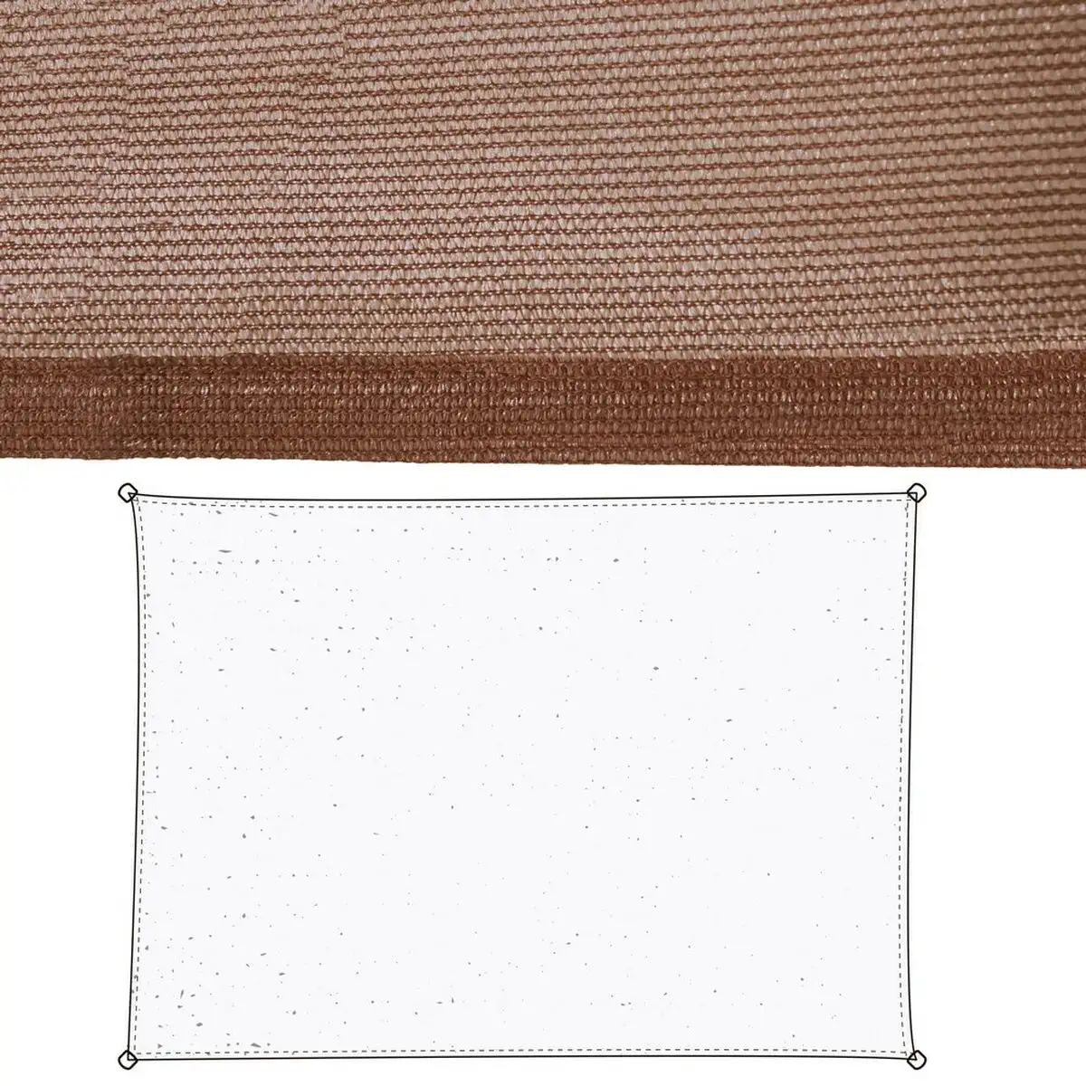 Voiles d ombrage chocolat polyethylene 350 x 1 x 500 cm_1327. DIAYTAR SENEGAL - Votre Passage vers le Chic et l'Élégance. Naviguez à travers notre boutique en ligne pour trouver des produits qui ajoutent une touche sophistiquée à votre style.