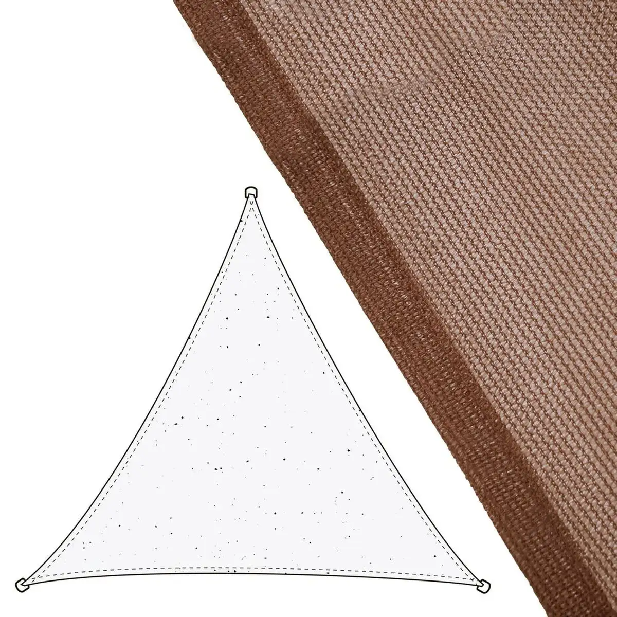 Voiles d ombrage chocolat polyethylene 500 x 1 x 500 cm_3809. DIAYTAR SENEGAL - Là où Chaque Achat a du Sens. Explorez notre gamme et choisissez des produits qui racontent une histoire, du traditionnel au contemporain.