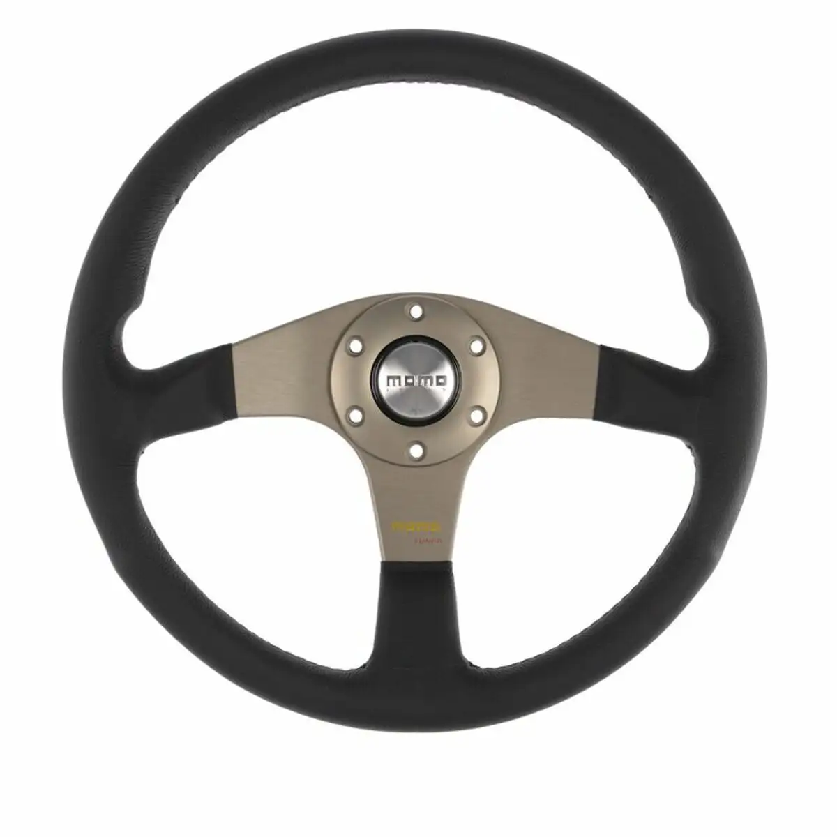 Volant racing momo tuner noir argente o 35 cm_7942. Entrez dans le Monde de DIAYTAR SENEGAL - Où Chaque Produit Raconte une Histoire Unique. Explorez notre sélection et laissez-vous transporter par des récits à travers les articles que vous choisissez.