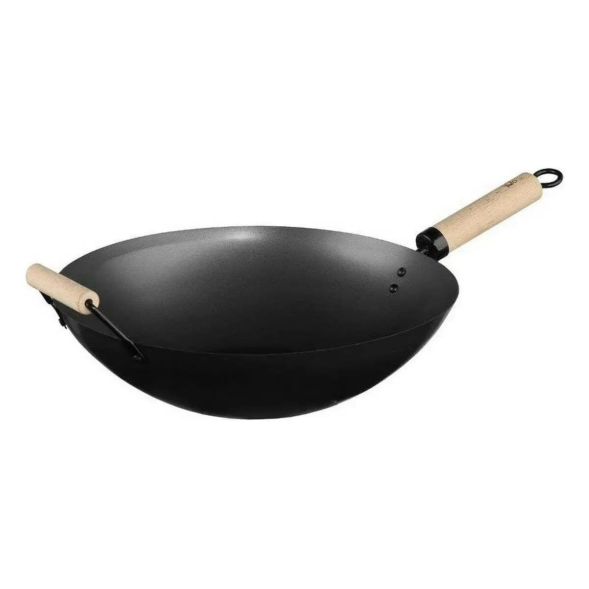 Wok secret de gourmet noir acier inoxydable o 35 cm_6408. DIAYTAR SENEGAL - Votre Passage vers la Découverte. Explorez notre boutique en ligne pour trouver des trésors qui vous attendent, du traditionnel à l'avant-garde.