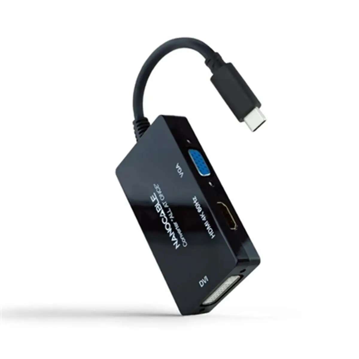 Adaptateur usb c vers vga hdmi dvi nanocable 10 16 4301 all 20 cm noir 4k ultra hd_3597. DIAYTAR SENEGAL - L'Art de Vivre le Shopping Inspiré. Parcourez notre catalogue et choisissez des produits qui reflètent votre passion pour la beauté et l'authenticité.