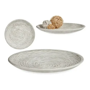 Assiette de corative spirales bois mdf blanc_1746. DIAYTAR SENEGAL - Votre Destinée Shopping Personnalisée. Plongez dans notre boutique en ligne et créez votre propre expérience de shopping en choisissant parmi nos produits variés.