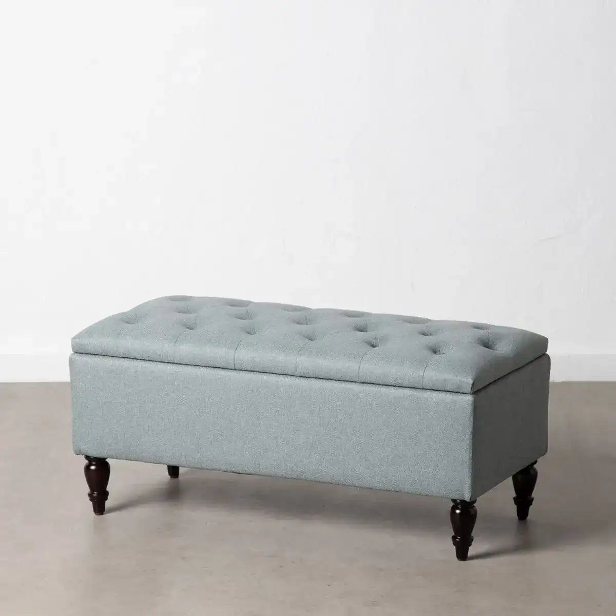 Banc 94 x 43 x 41 cm lin bleu_1239. Entrez dans l'Univers de DIAYTAR SENEGAL - Où le Shopping Devient une Découverte. Explorez nos rayons et dénichez des trésors qui illuminent votre quotidien.