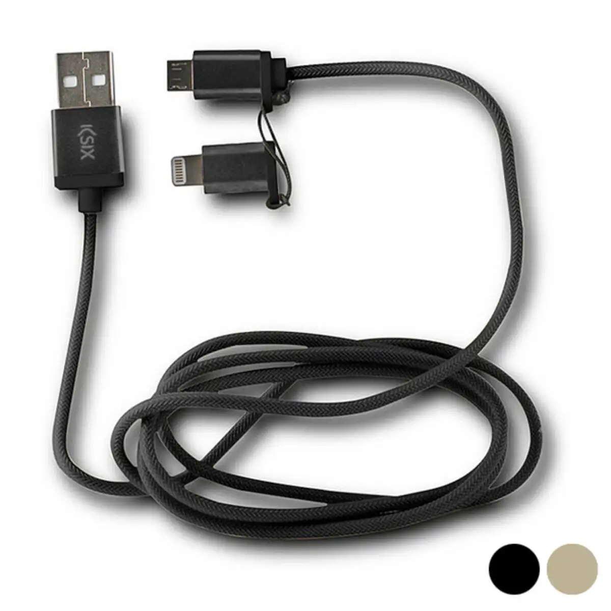 Ca ble usb vers micro usb et lightning ksix_7988. DIAYTAR SENEGAL - Là où la Découverte est au Rendez-vous. Plongez dans notre catalogue et trouvez des articles qui éveilleront votre curiosité et élargiront vos horizons.