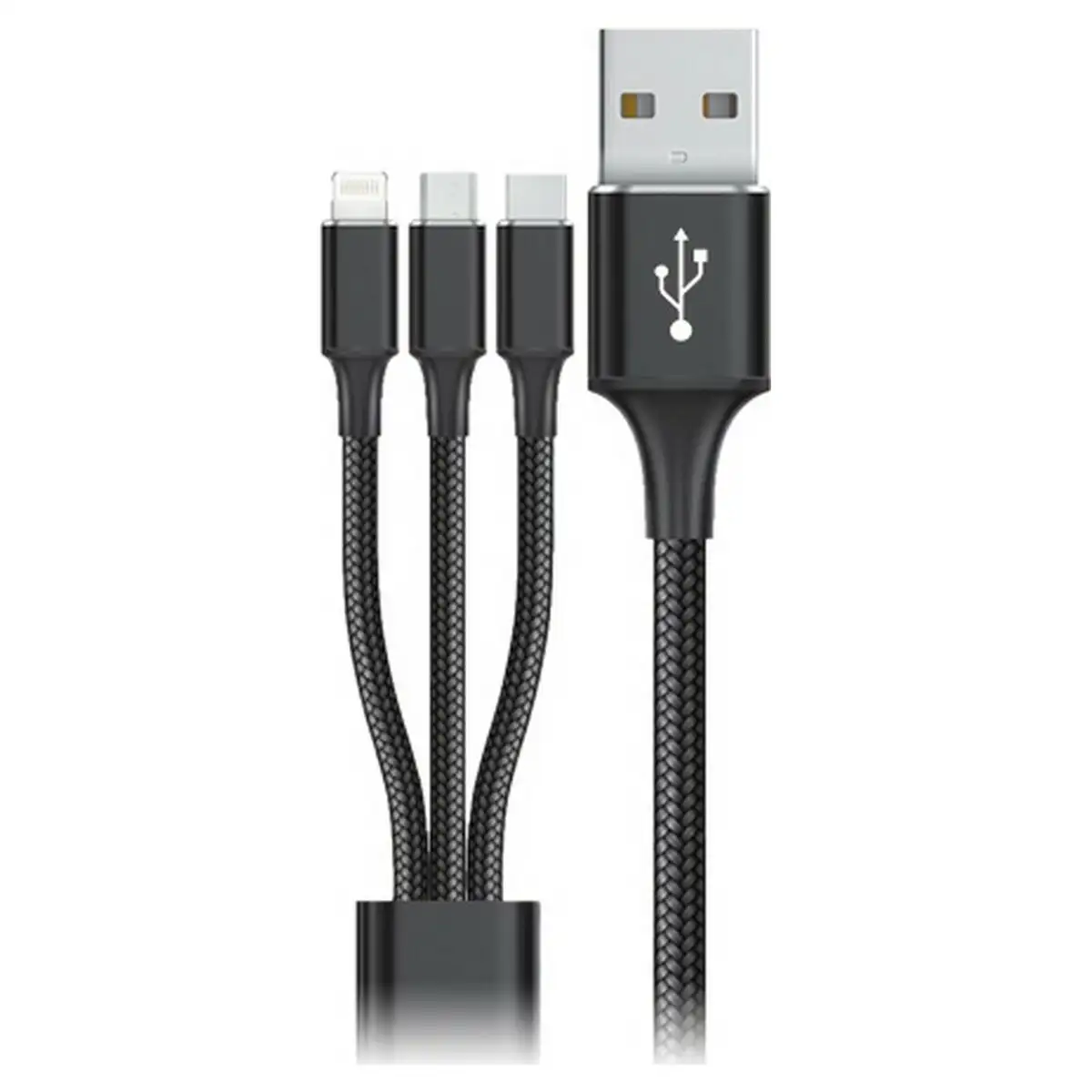 Ca ble usb vers micro usb usb c et lightning goms noir 1 2 m_1963. DIAYTAR SENEGAL - Où Choisir est une Célébration de l'Artisanat Local. Découvrez notre boutique en ligne et choisissez des produits qui incarnent la passion des artisans sénégalais.