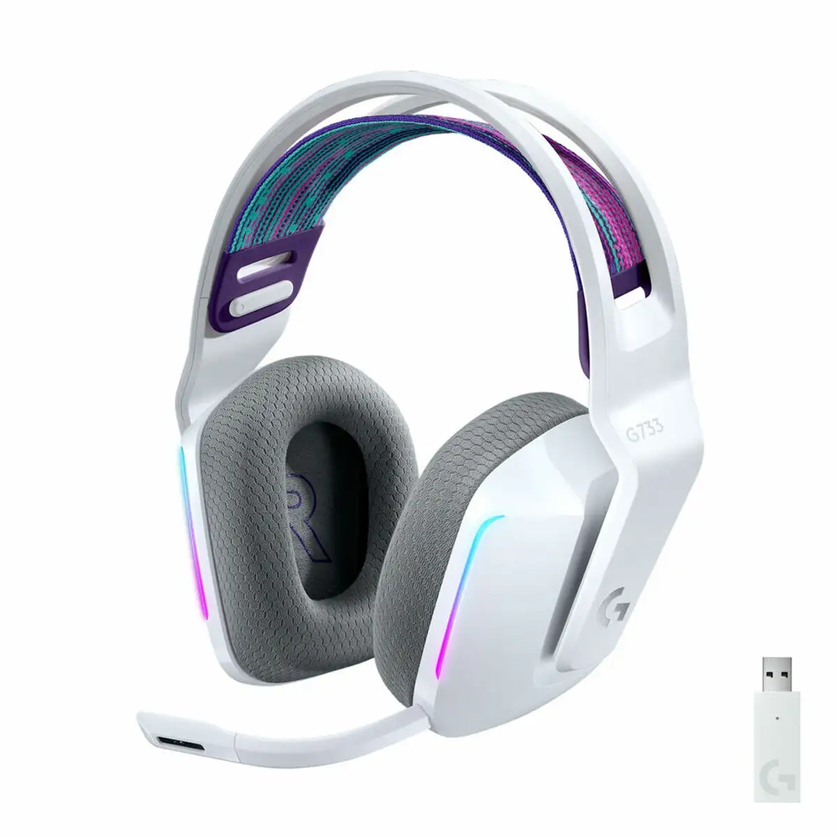 Casque sans fil logitech 981 000883 blanc_9504. DIAYTAR SENEGAL - Où Chaque Produit est une Promesse de Qualité. Explorez notre boutique en ligne et choisissez des produits qui répondent à vos exigences élevées.