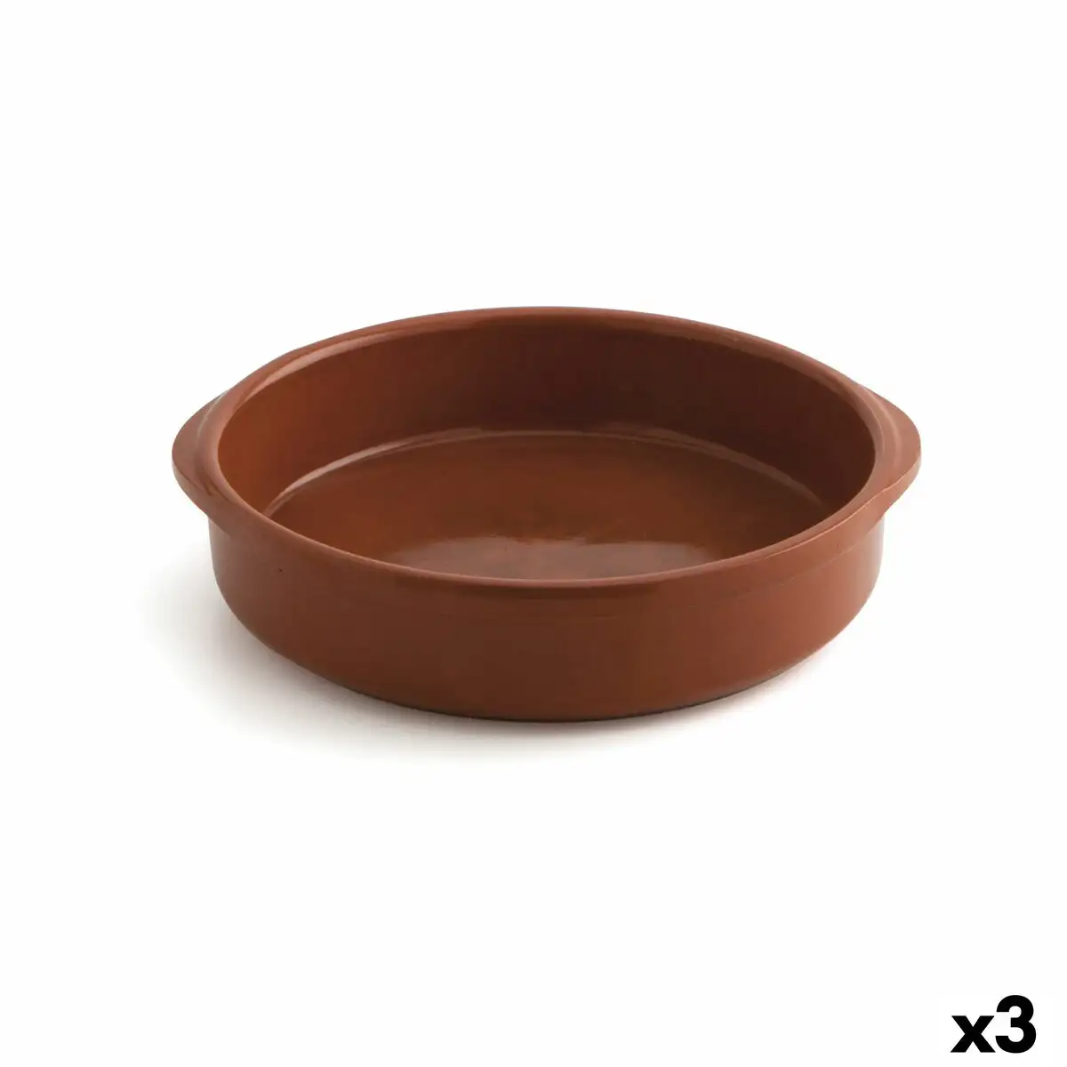 Casserole raimundo ce ramique marron ø 32 cm 3 unite s_2322. DIAYTAR SENEGAL - L'Art de Choisir, l'Art de S'émerveiller. Explorez notre gamme de produits et laissez-vous émerveiller par des créations authentiques et des designs modernes.