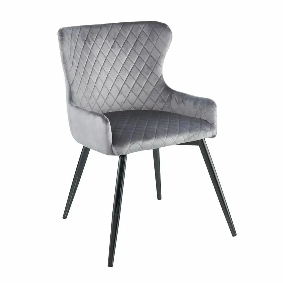 Chaise dkd home decor 65 x 55 x 82 cm noir gris me tal plastique_2363. DIAYTAR SENEGAL - Votre Passage vers le Raffinement. Plongez dans notre univers de produits exquis et choisissez des articles qui ajoutent une touche de sophistication à votre vie.