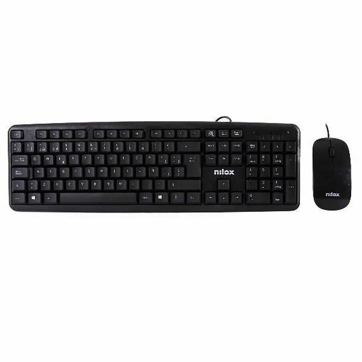 Clavier et souris nilox flat_1683. DIAYTAR SENEGAL - Votre Portail Vers l'Élégance Accessible. Parcourez notre boutique en ligne pour découvrir des produits qui incarnent le luxe à des prix abordables.