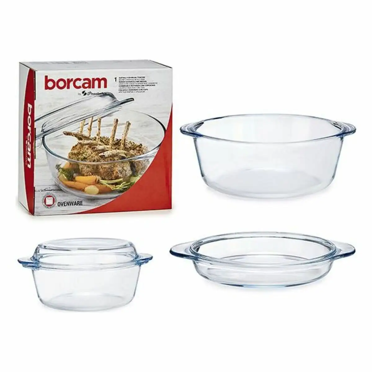 Cocotte avec couvercle verre borosilicate transparent_5298. Plongez dans l'Expérience DIAYTAR SENEGAL - Où Chaque Produit a une Histoire. Explorez notre boutique en ligne pour trouver des articles qui incarnent la passion et la créativité du Sénégal.