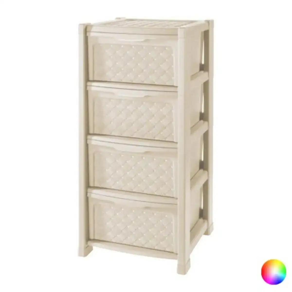 Commode tontarelli plastic 4 tiroirs 38 5 x 39 x 82 5 cm_9146. DIAYTAR SENEGAL - Votre Destination Shopping d'Exception. Parcourez nos rayons virtuels et choisissez des produits qui incarnent l'excellence et la diversité.