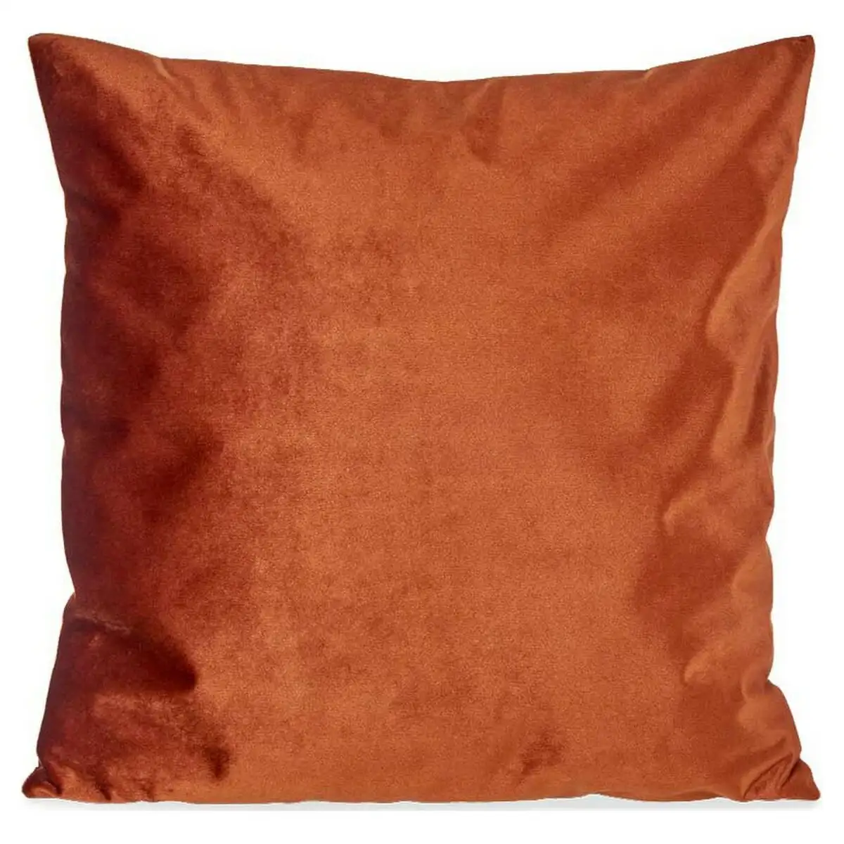 Coussin polyester velours orange 45 x 13 x 45 cm_5989. DIAYTAR SENEGAL - L'Artisanat à Portée de Clic. Découvrez notre boutique en ligne pour trouver des produits uniques qui célèbrent la créativité et l'artisanat sénégalais.