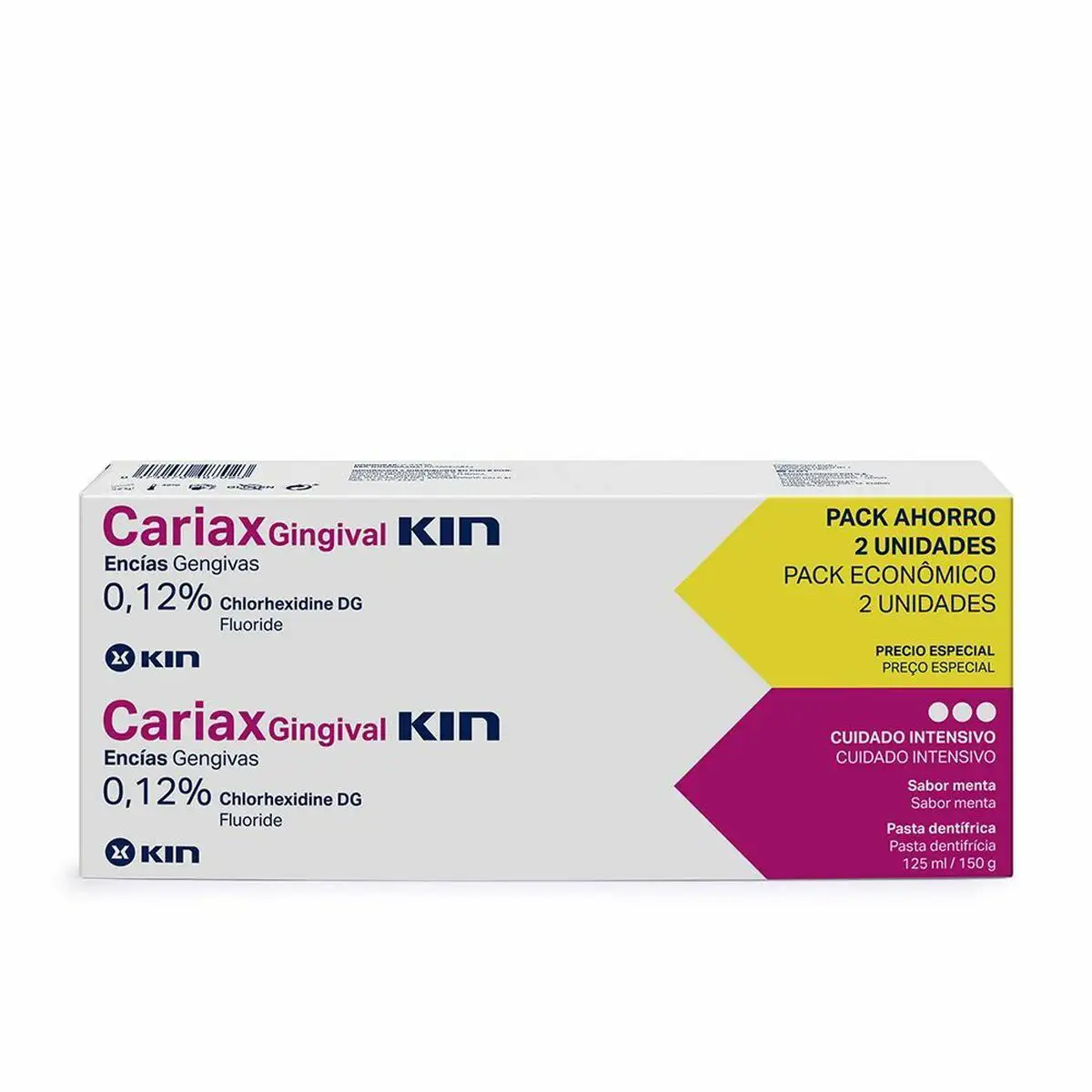 Dentifrice kin cariax gingival 2 pie ces 2 x 125 ml_1524. DIAYTAR SENEGAL - Votre Passage vers l'Élégance Abordable. Explorez notre collection où chaque produit est choisi pour sa qualité et son accessibilité, incarnant ainsi l'essence du Sénégal.