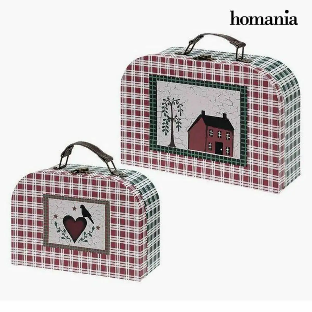 Ensemble de valises homania 2 uds carton_4995. DIAYTAR SENEGAL - Votre Escapade Shopping Virtuelle. Explorez notre boutique en ligne et dénichez des trésors qui évoquent la culture et le savoir-faire sénégalais, un clic à la fois.