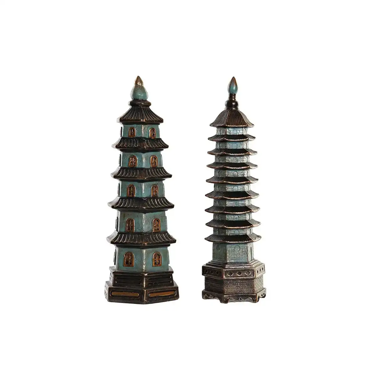 Figurine de corative dkd home decor 15 x 17 x 50 cm turquoise oriental 2 unite s_4616. DIAYTAR SENEGAL - Votre Destination Shopping Authentique. Explorez notre boutique en ligne et découvrez des trésors qui reflètent l'âme du Sénégal, pour une expérience shopping unique.