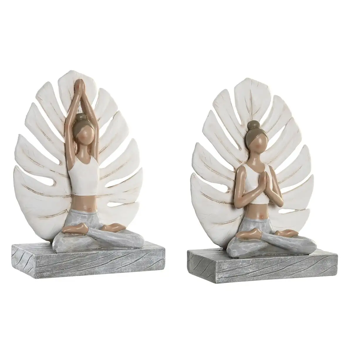 Figurine de corative dkd home decor 16 x 7 5 x 21 cm gris blanc yoga 2 unite s_6157. Bienvenue chez DIAYTAR SENEGAL - Où Chaque Détail Fait la Différence. Découvrez notre sélection méticuleuse et choisissez des articles qui répondent à vos exigences.