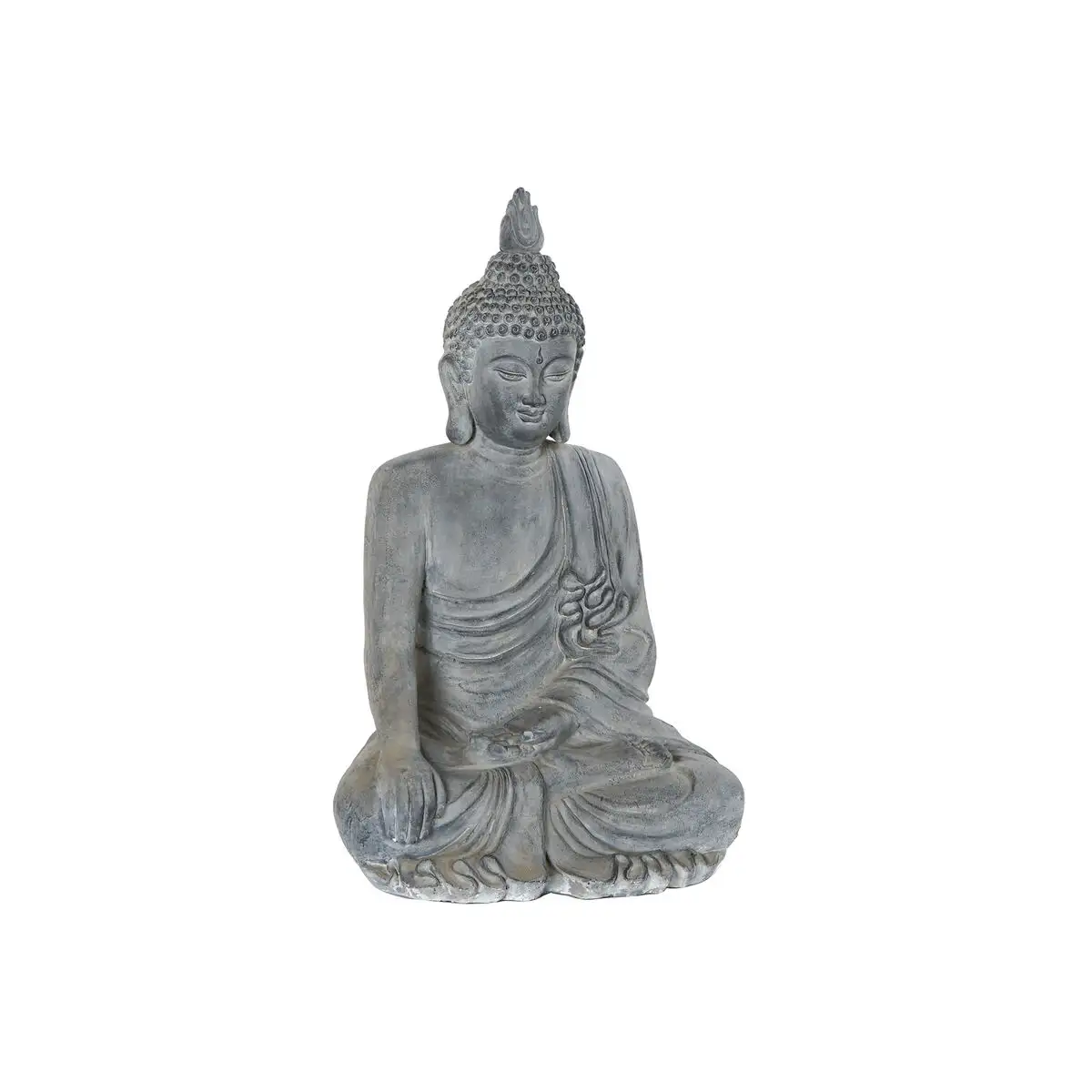 Figurine de corative dkd home decor fiberglass grey buddha 62 5 x 51 7 x 106 cm_6300. DIAYTAR SENEGAL - Votre Oasis de Shopping en Ligne. Explorez notre boutique et découvrez des produits qui ajoutent une touche de magie à votre quotidien.