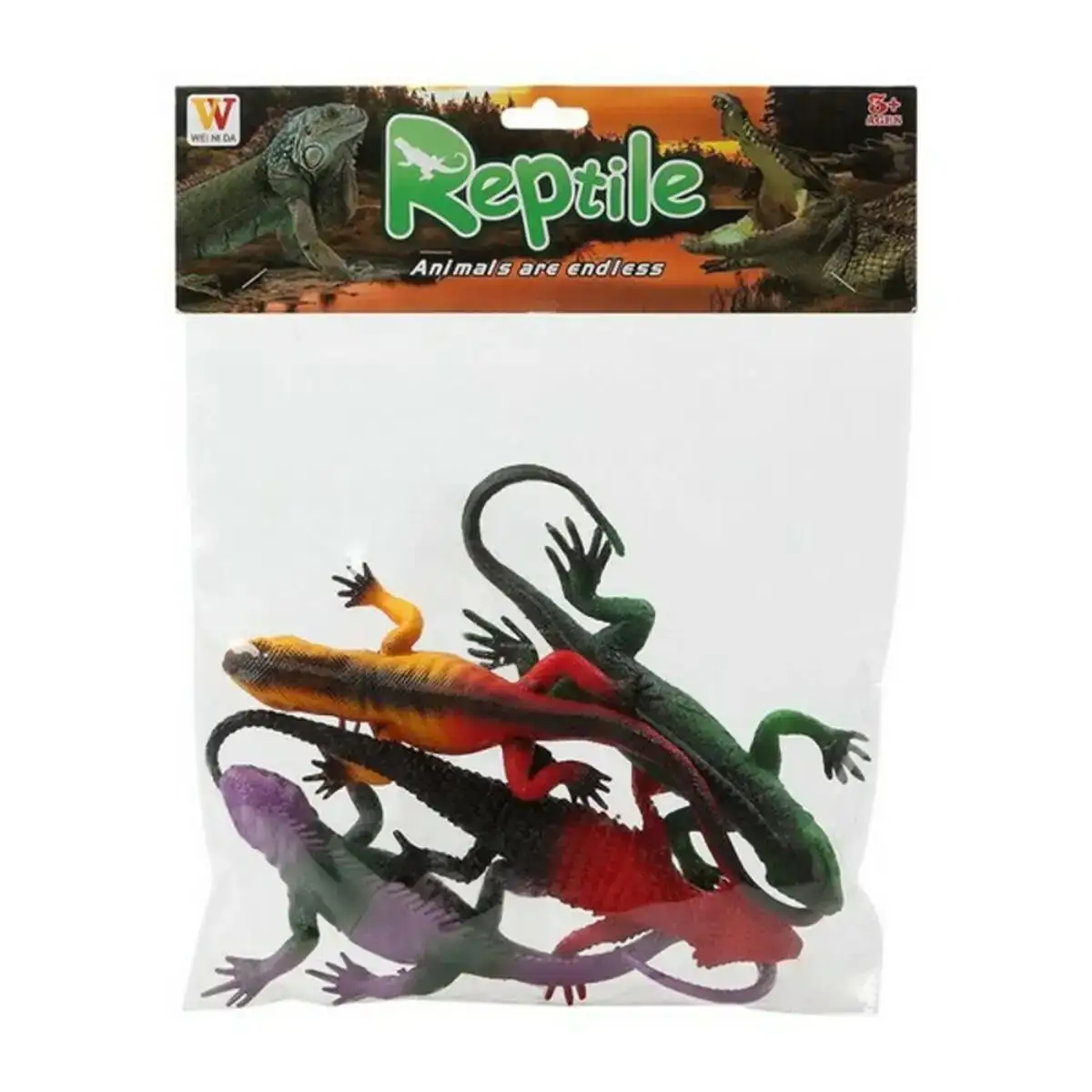 Figurines animales reptile 4 uds_7628. DIAYTAR SENEGAL - Là où la Beauté Rencontre la Fonctionnalité. Parcourez notre sélection pour trouver des produits qui allient esthétique et praticité, pour un quotidien sublimé.