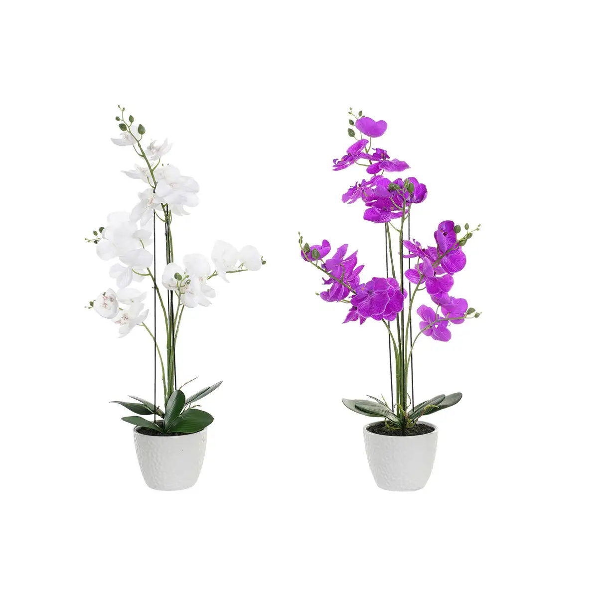 Fleurs de coratives dkd home decor 44 x 27 x 77 cm lilas blanc orchide e verte 2 unite s_3368. DIAYTAR SENEGAL - Votre Destination Shopping Éthique. Parcourez notre gamme et choisissez des articles qui respectent l'environnement et les communautés locales.