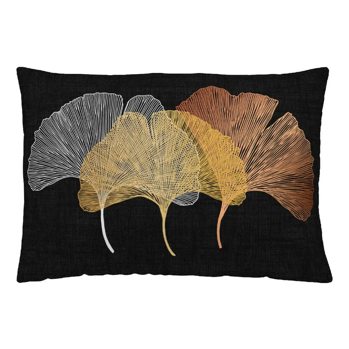 Housse de coussin naturals ginkgo 30 x 50 cm_9683. DIAYTAR SENEGAL - L'Art de Vivre le Shopping Éthique. Parcourez notre gamme et choisissez des produits qui reflètent notre engagement envers des pratiques durables.