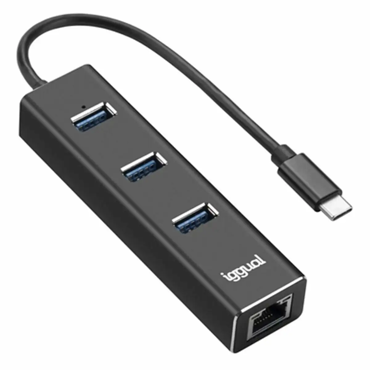 Hub usb 3 ports iggual igg317709 noir_9678. DIAYTAR SENEGAL - Où Chaque Produit a son Histoire à Raconter. Parcourez notre catalogue et découvrez des articles qui portent en eux la passion et l'histoire du Sénégal.