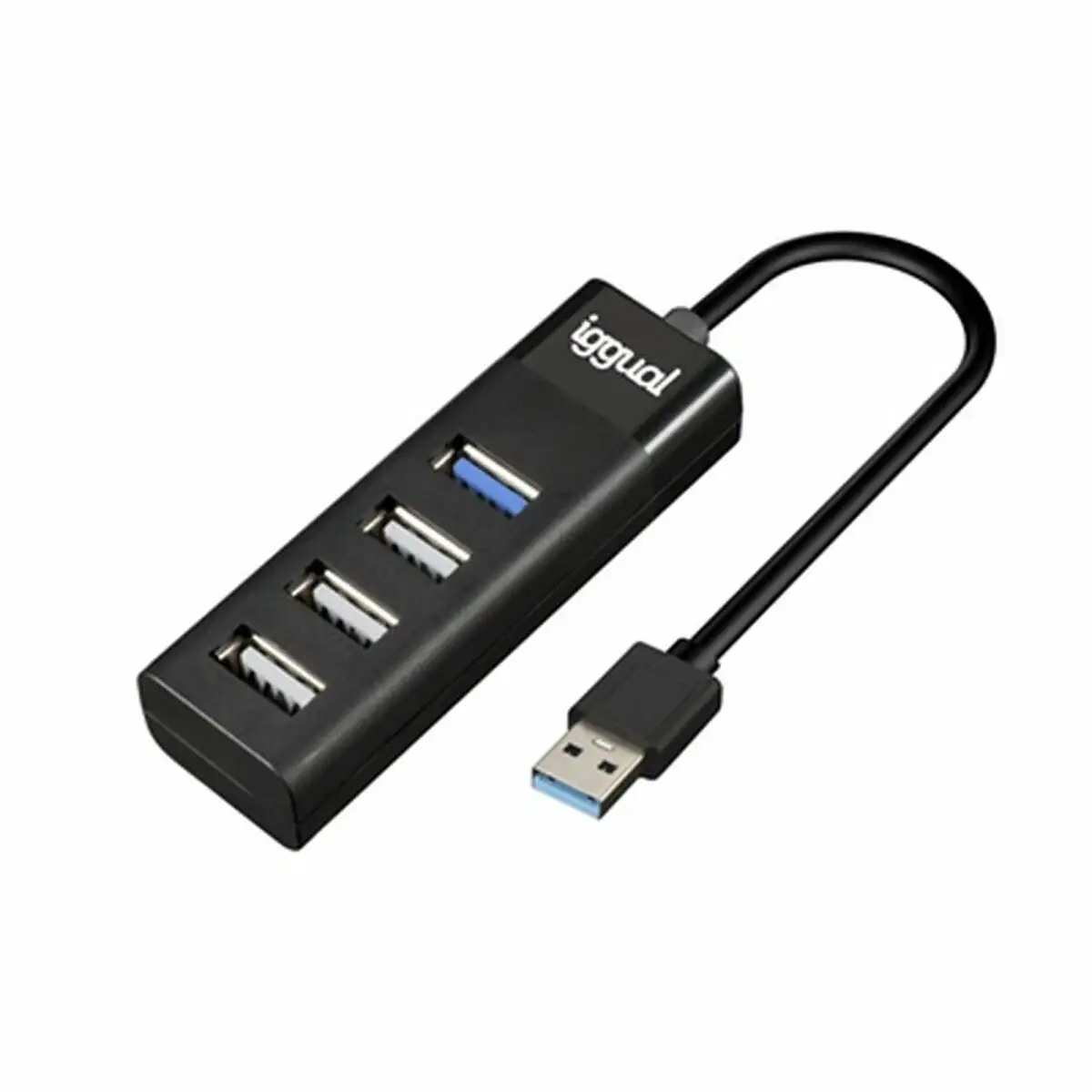 Hub usb 4 ports iggual igg317686 noir_3318. DIAYTAR SENEGAL - L'Art de Trouver ce que Vous Aimez. Plongez dans notre assortiment varié et choisissez parmi des produits qui reflètent votre style et répondent à vos besoins.