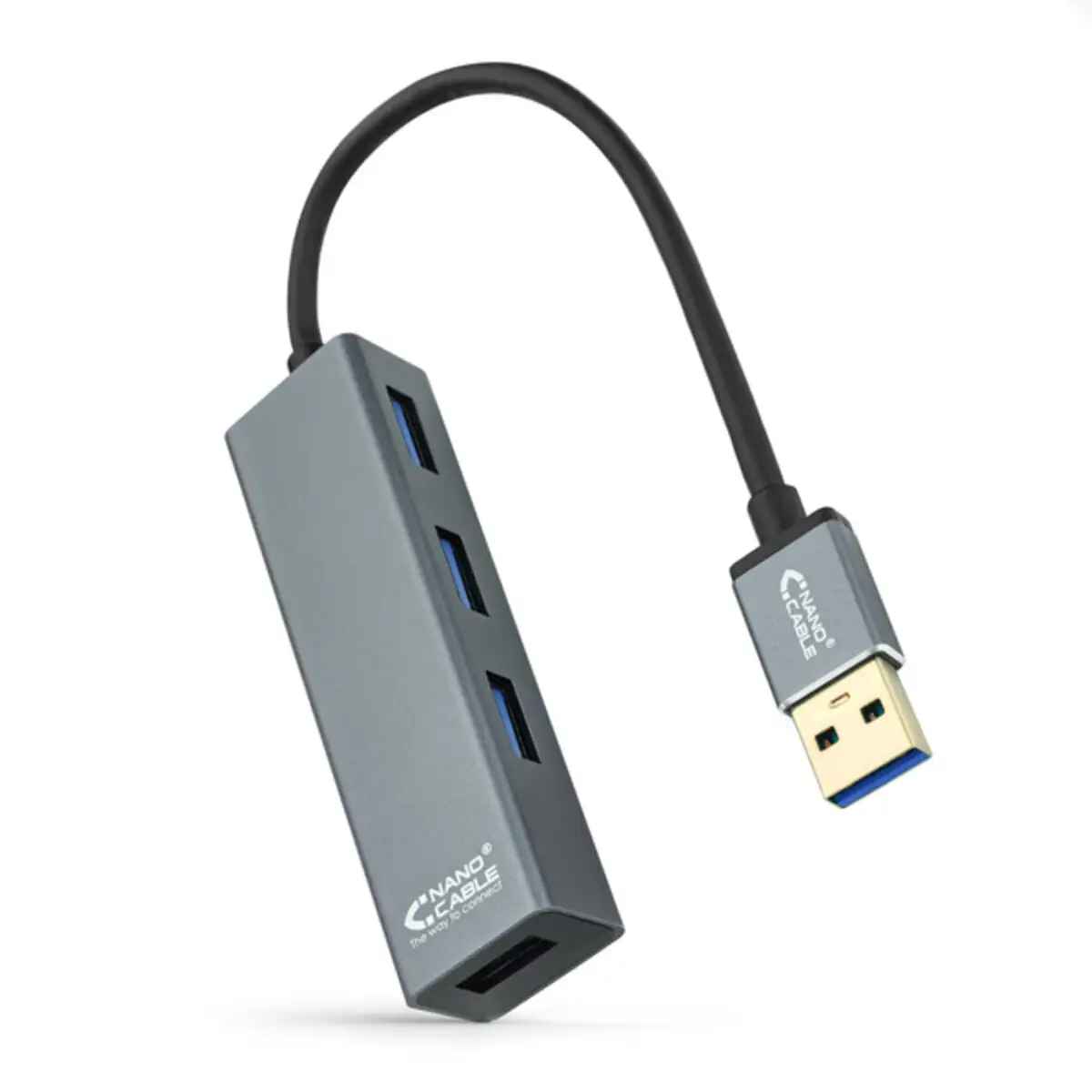 Hub usb 4 ports nanocable 10 16 4402 usb 3 0 gris_8310. DIAYTAR SENEGAL - Là où Choisir est un Acte d'Amour pour le Sénégal. Explorez notre gamme et choisissez des produits qui célèbrent la culture et l'artisanat du pays.