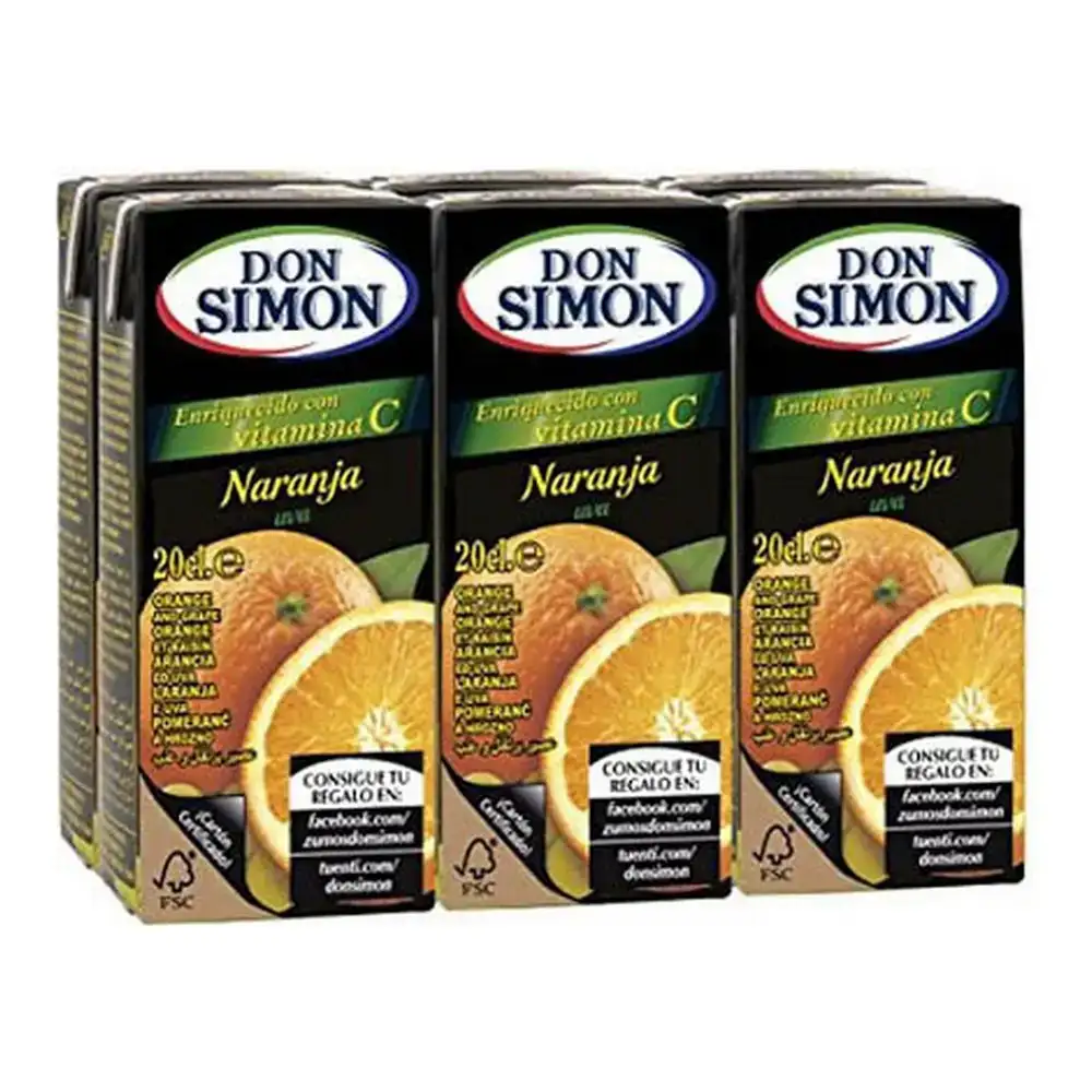 Jus don simon orange 6 x 200 ml_3108. DIAYTAR SENEGAL - Où Chaque Produit a son Histoire. Découvrez notre gamme de produits, chacun portant en lui le récit de l'artisanat et de la passion, pour vous offrir une expérience de shopping authentique.