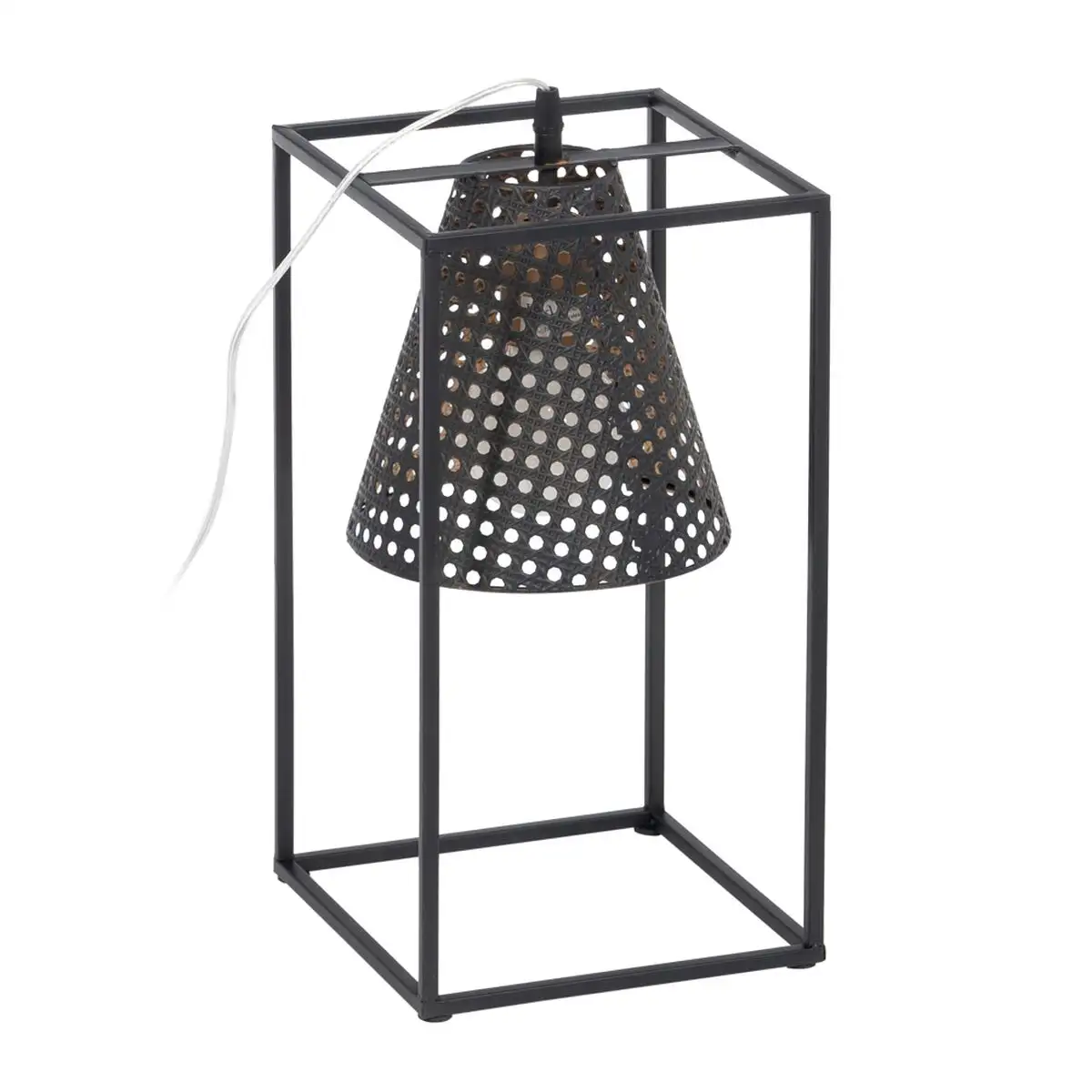 Lampe de bureau 20 x 20 x 42 cm me tal dore noir_8481. DIAYTAR SENEGAL - L'Art de Vivre avec Authenticité. Explorez notre gamme de produits artisanaux et découvrez des articles qui apportent une touche unique à votre vie.