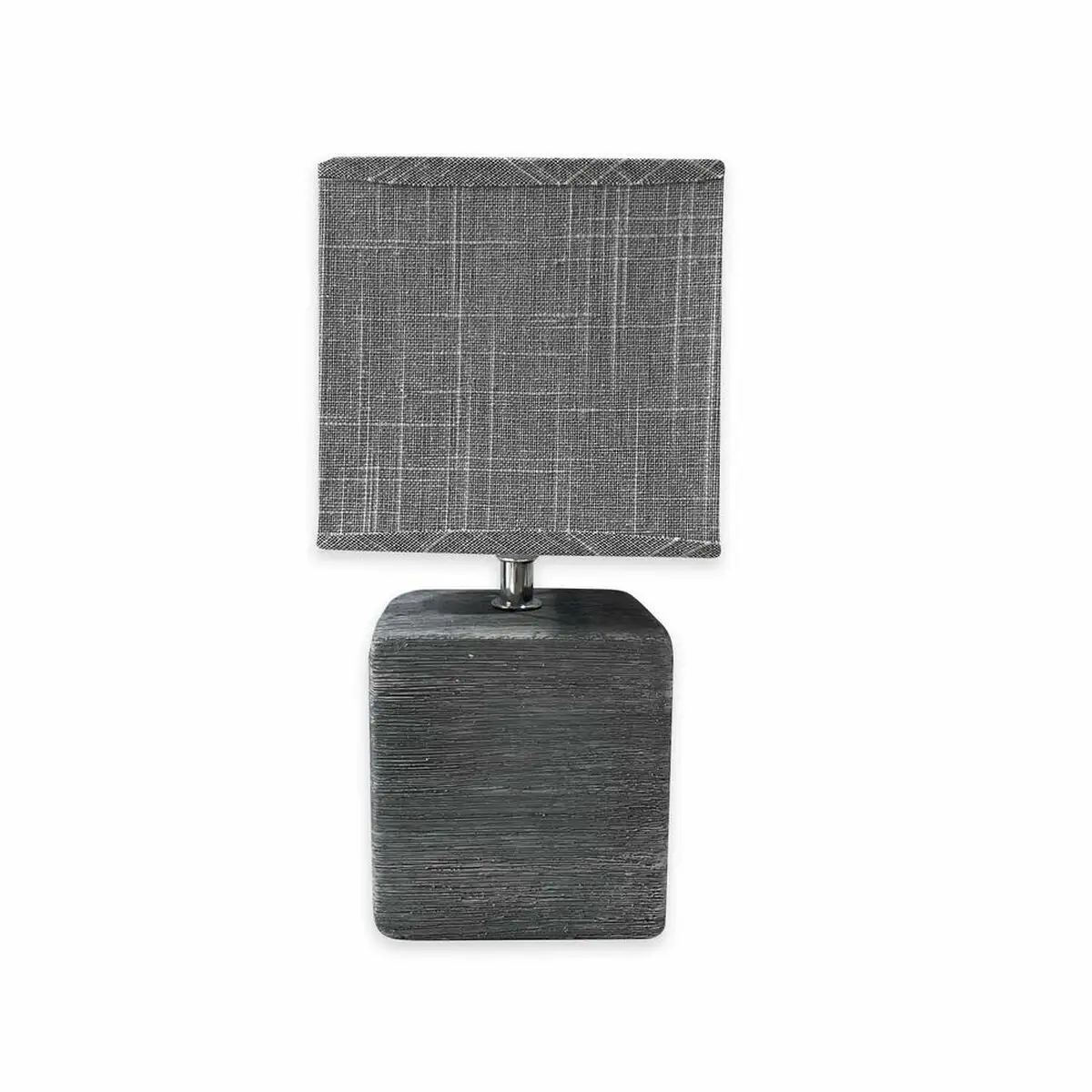 Lampe de bureau versa cubo gris ø 13 x 32 cm_3586. DIAYTAR SENEGAL - Où la Qualité et la Diversité Fusionnent. Explorez notre boutique en ligne pour découvrir une gamme variée de produits qui incarnent l'excellence et l'authenticité.