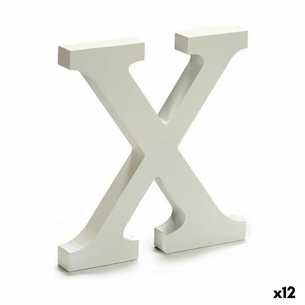 Lettre x bois blanc 1 8 x 21 x 17 cm 12 unite s_1083. Bienvenue sur DIAYTAR SENEGAL - Où Chaque Produit a son Histoire. Découvrez notre sélection unique et choisissez des articles qui racontent la richesse culturelle et artistique du Sénégal.