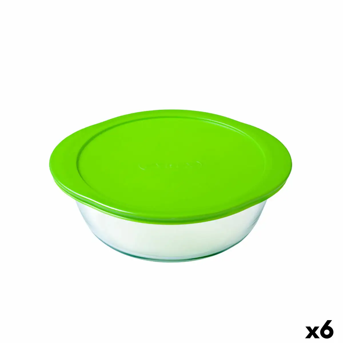 Lunch box ronde avec couvercle pyrex cook store 27 x 24 x 8 cm vert 2 3 l verre silicone 6 unite s_9913. DIAYTAR SENEGAL - L'Art de Vivre le Shopping Authentique. Découvrez notre boutique en ligne et trouvez des produits qui célèbrent la culture et l'héritage du Sénégal.