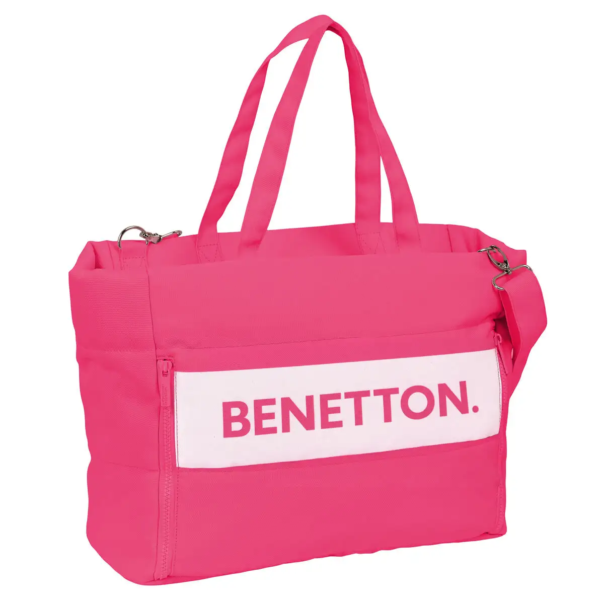 Mallette pour ordinateur portable benetton framboise fuchsia 54 x 31 x 17 cm_4361. DIAYTAR SENEGAL - Où la Mode et le Confort se Rencontrent. Plongez dans notre univers de produits et trouvez des articles qui vous habillent avec style et aisance.