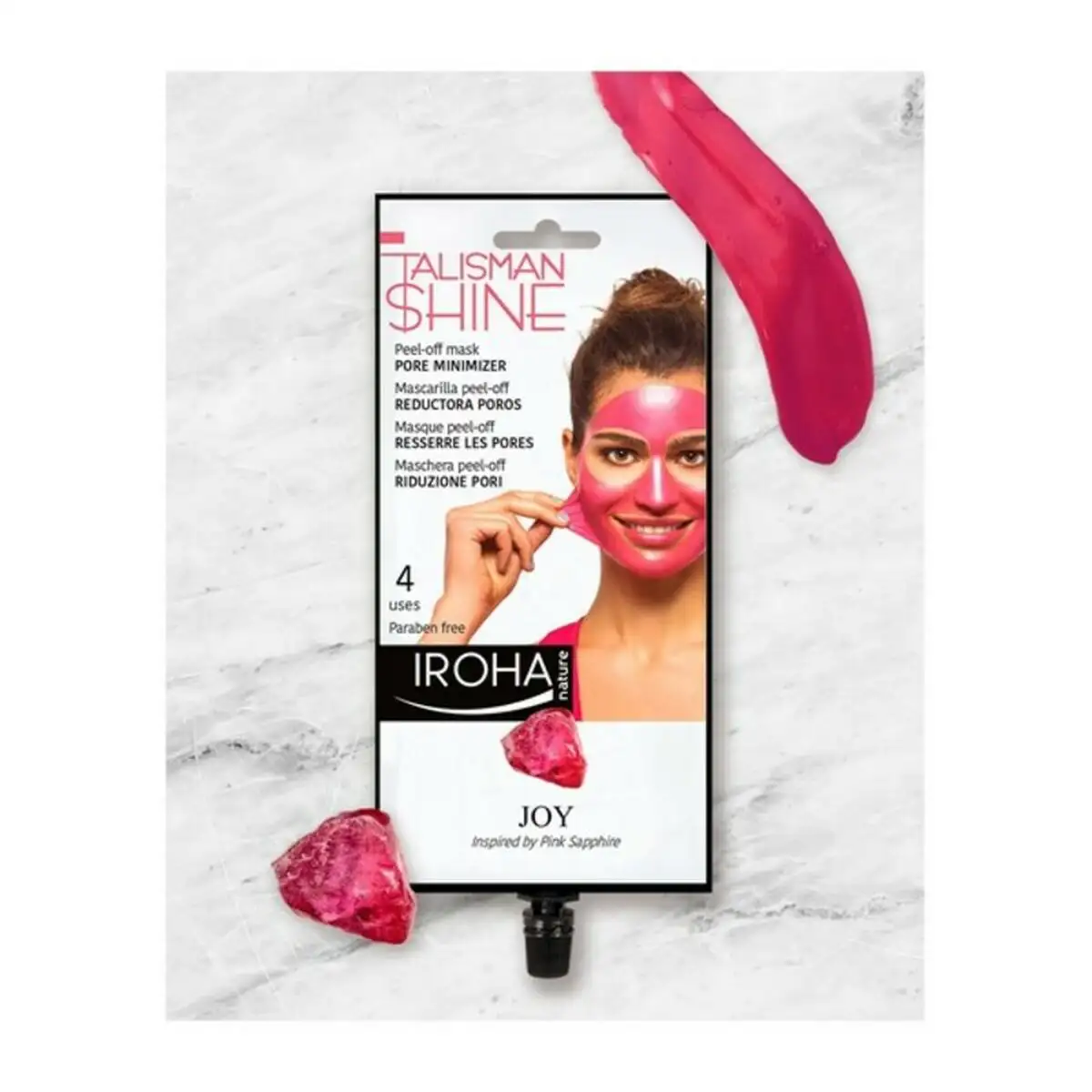 Masque facial peel off pink sapphire pore minimizer iroha_9534. DIAYTAR SENEGAL - Là où Chaque Achat a du Sens. Explorez notre gamme et choisissez des produits qui racontent une histoire, du traditionnel au contemporain.