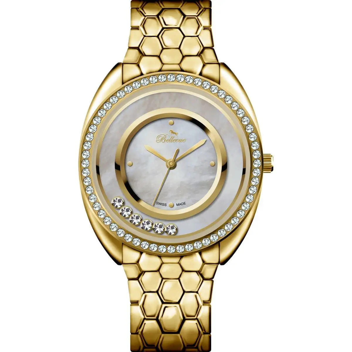 Montre femme bellevue f 52 ø 33 mm_8520. DIAYTAR SENEGAL - Votre Escale Shopping incontournable. Explorez notre boutique en ligne et dénichez des trésors qui reflètent la richesse culturelle et la modernité du Sénégal.