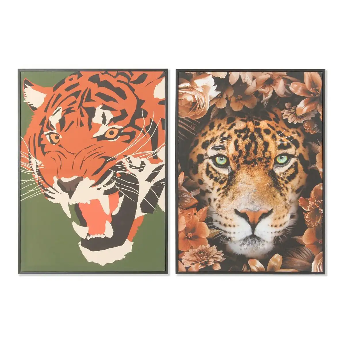 Peinture dkd home decor 52 x 2 7 x 72 cm tigre moderne 2 unite s_3491. Bienvenue chez DIAYTAR SENEGAL - Où l'Authenticité Rencontre l'Accessibilité. Explorez notre sélection abordable et découvrez des articles qui incarnent l'essence du Sénégal.