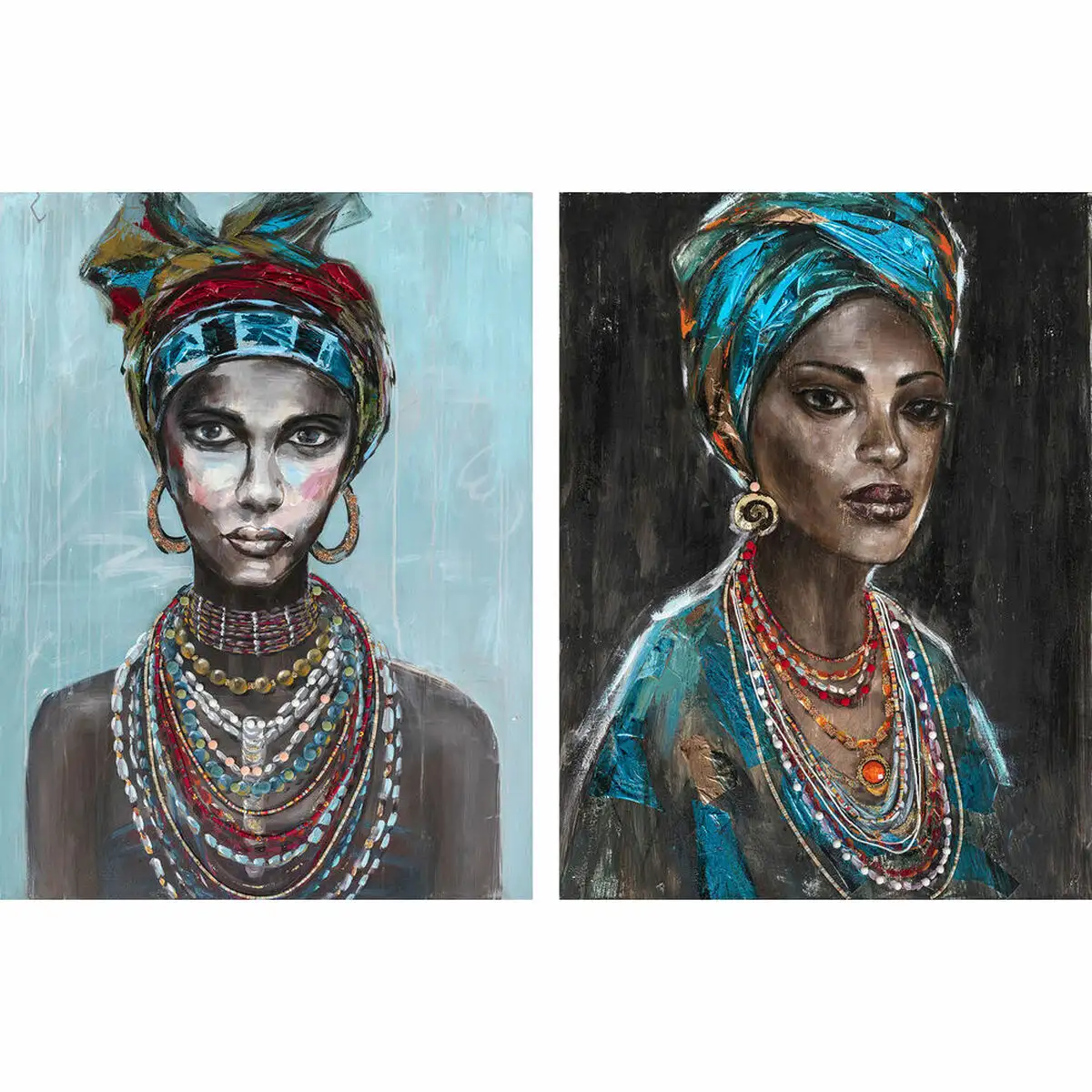 Peinture dkd home decor 90 x 2 4 x 120 cm femme africaine coloniale 2 unite s_7778. Entrez dans l'Univers de DIAYTAR SENEGAL - Où l'Authenticité Renouvelle Votre Quotidien. Explorez notre gamme de produits et trouvez des articles qui reflètent votre essence.