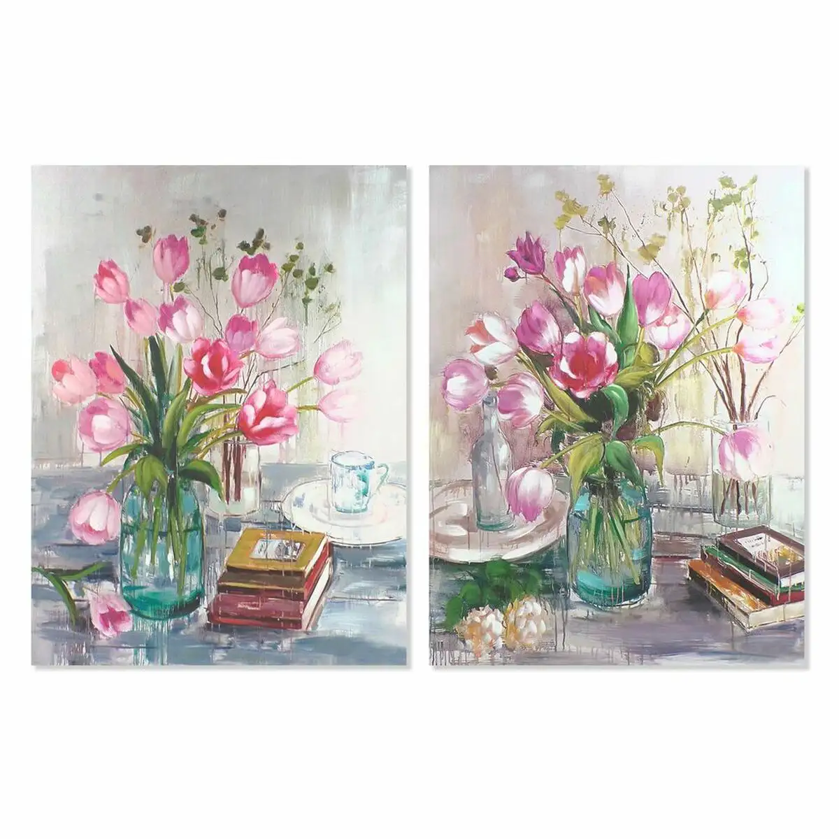 Peinture dkd home decor 90 x 2 5 x 120 cm vase fleurs shabby chic 2 unite s_1936. Bienvenue chez DIAYTAR SENEGAL - Où le Shopping Rencontre la Qualité. Explorez notre sélection soigneusement conçue et trouvez des produits qui définissent le luxe abordable.