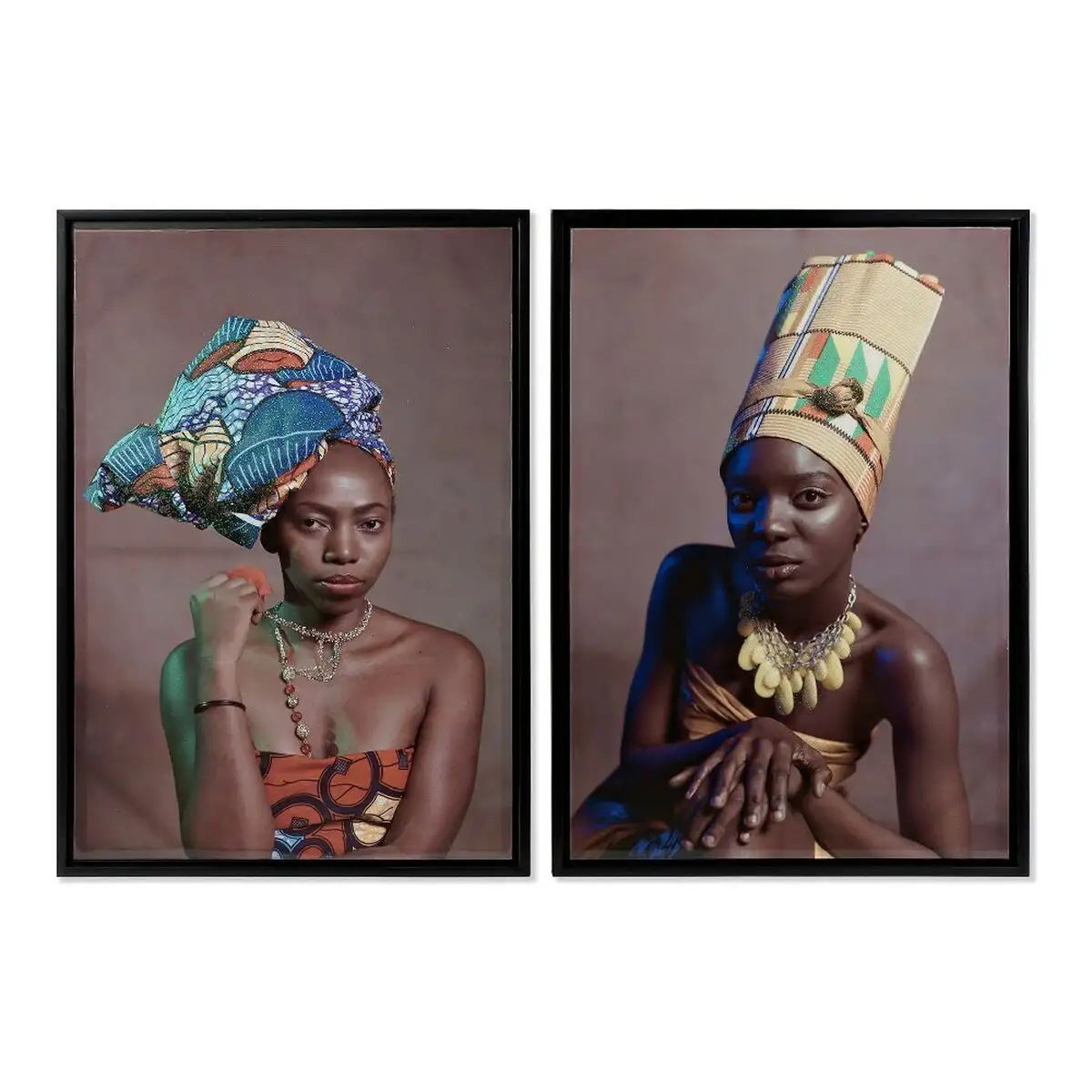 Peinture dkd home decor art africain 65 x 3 5 x 90 cm femme africaine coloniale laque e 2 unite s_2555. DIAYTAR SENEGAL - Votre Destination Shopping Exquise. Explorez notre boutique en ligne et découvrez des trésors qui ajoutent une touche de sophistication à votre style et à votre espace.